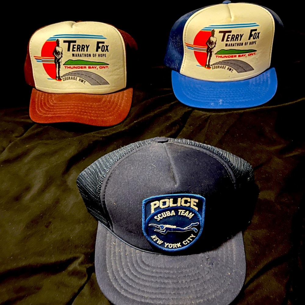 Lot of 3 vintage SnapBack trucker hats. $25 each or all 3 for $60.